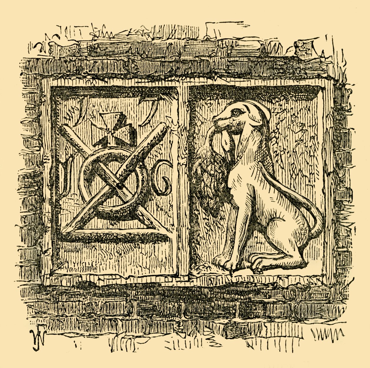 Ancienne enseigne du Chien et Canard, vers 1878 - Unbekannt