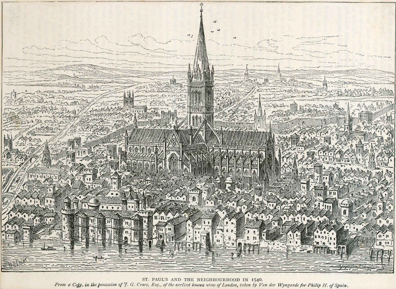 Ancienne cathédrale Saint-Paul, Londres, 1540 - Unbekannt