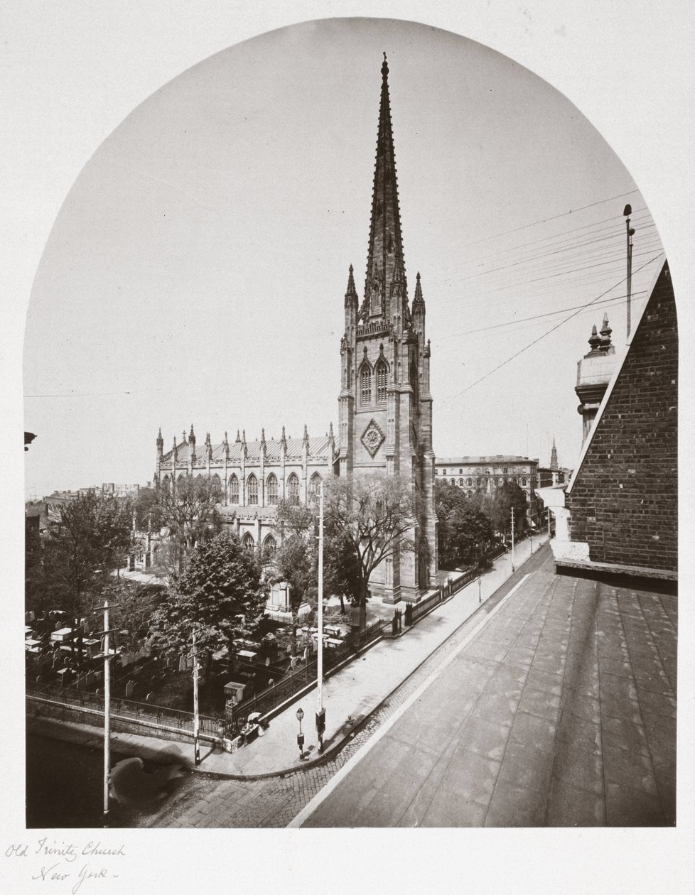 Ancienne église de la Trinité, New York, USA, vers 1865 - Unbekannt