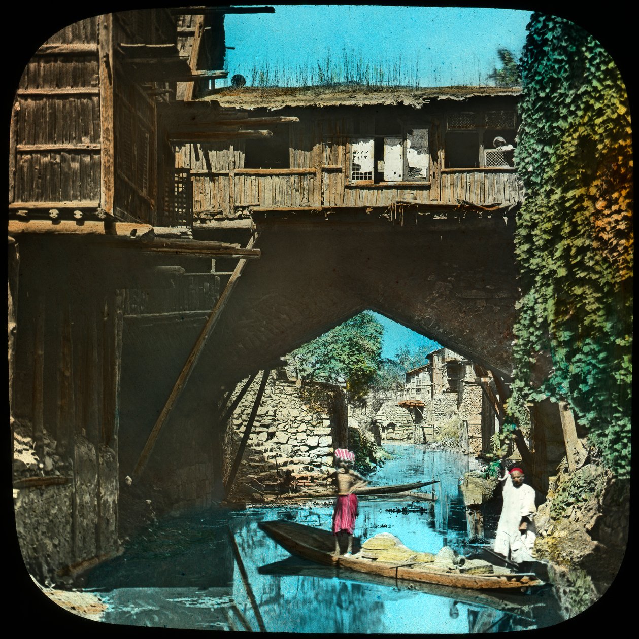 Vieux pont, Srinagar, Cachemire, Inde, fin du 19e ou début du 20e siècle - Unbekannt