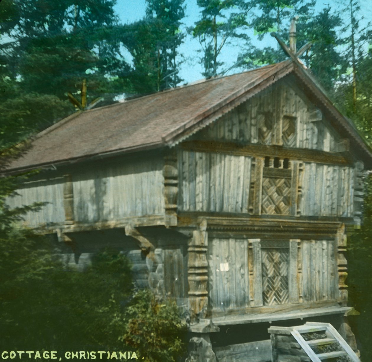 Vieux cottage, Christiania, Oslo, Norvège, fin 19ème-début 20ème siècle - Unbekannt