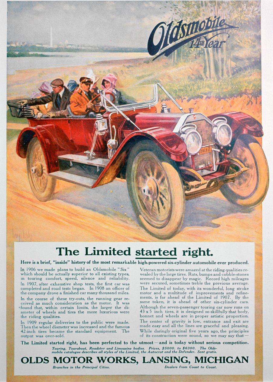 Publicité pour voiture Oldsmobile - Unbekannt