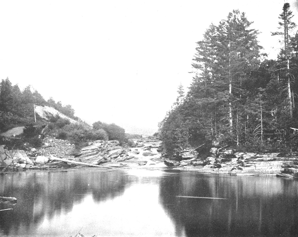 Sur la rivière Ammonoosuc, Montagnes Blanches, New Hampshire, USA, vers 1900 - Unbekannt