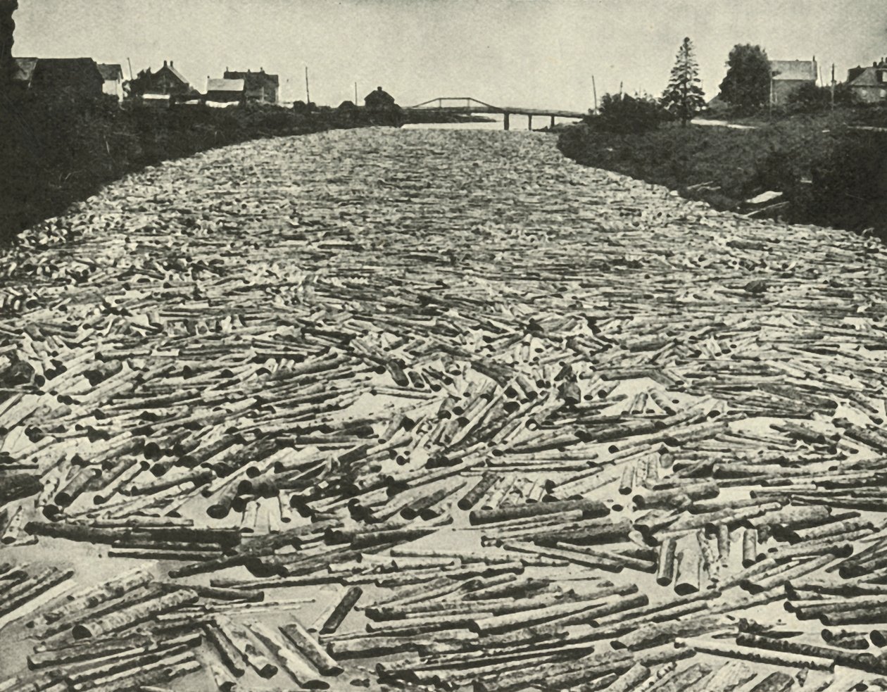 En route vers les scieries, vers 1948 - Unbekannt