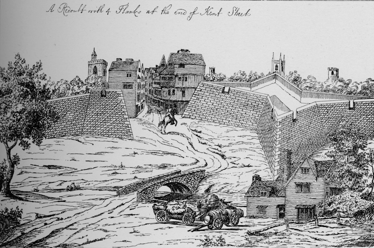 Un des forts érigés par le Parlement pour la défense de Londres pendant la guerre civile - Unbekannt