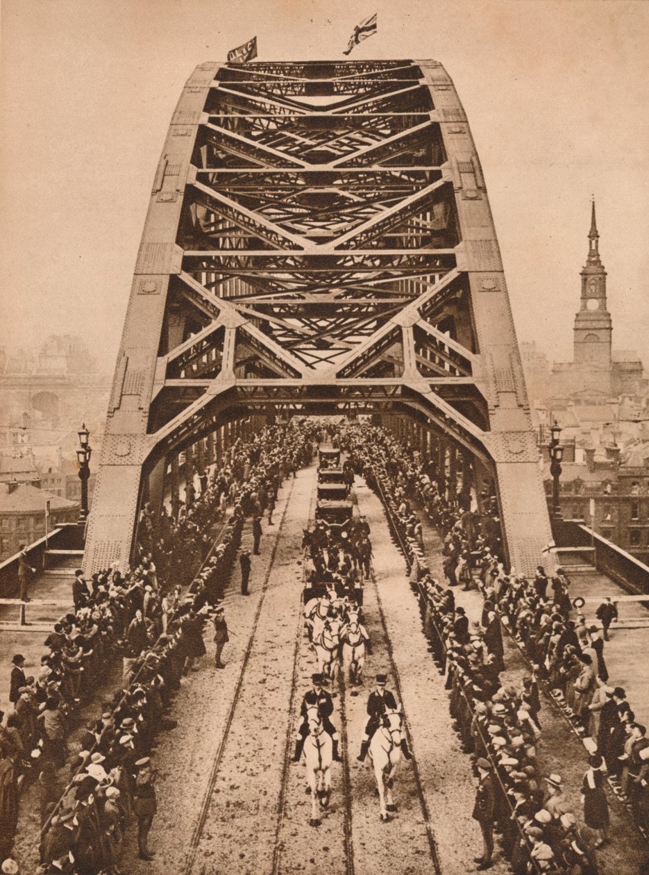 Inauguration du nouveau pont de Tyne par le roi George V, Newcastle-upon-Tyne, 10 octobre 1928 - Unbekannt