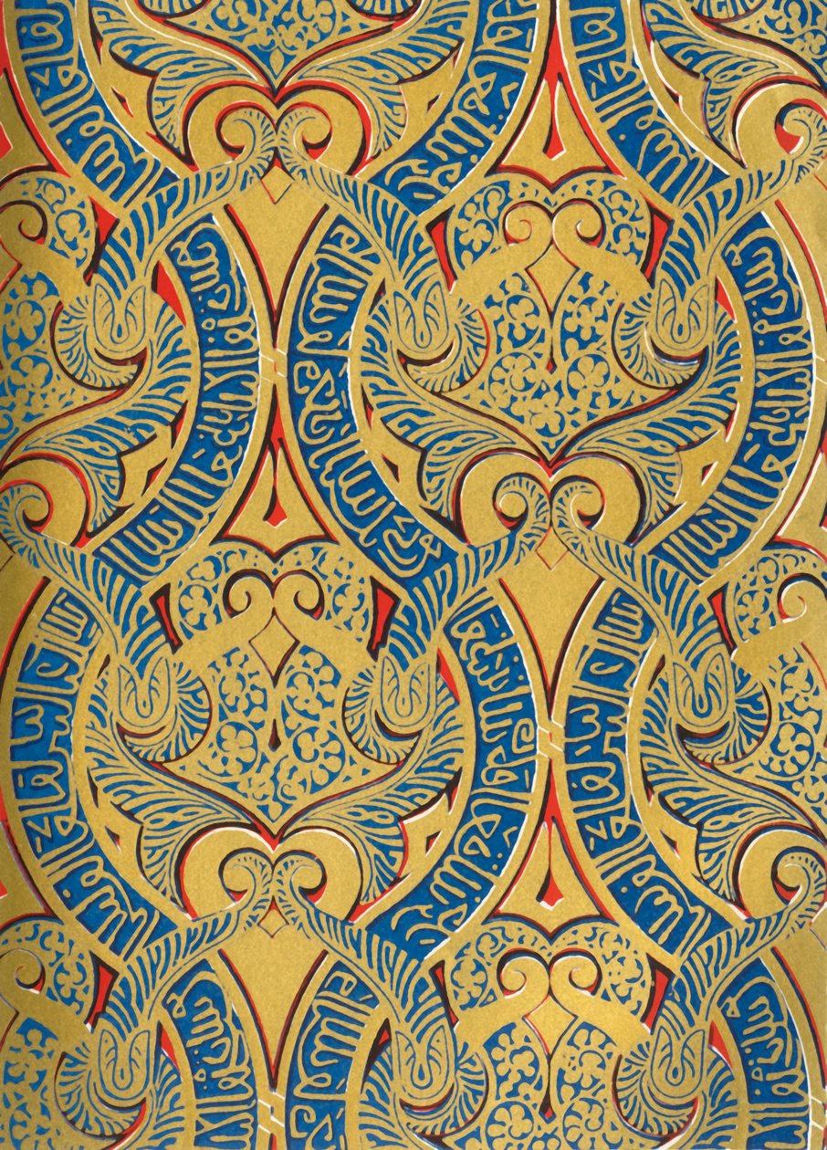 Ornement en panneaux sur le mur, Salle des Ambassadeurs, 1907 - Unbekannt