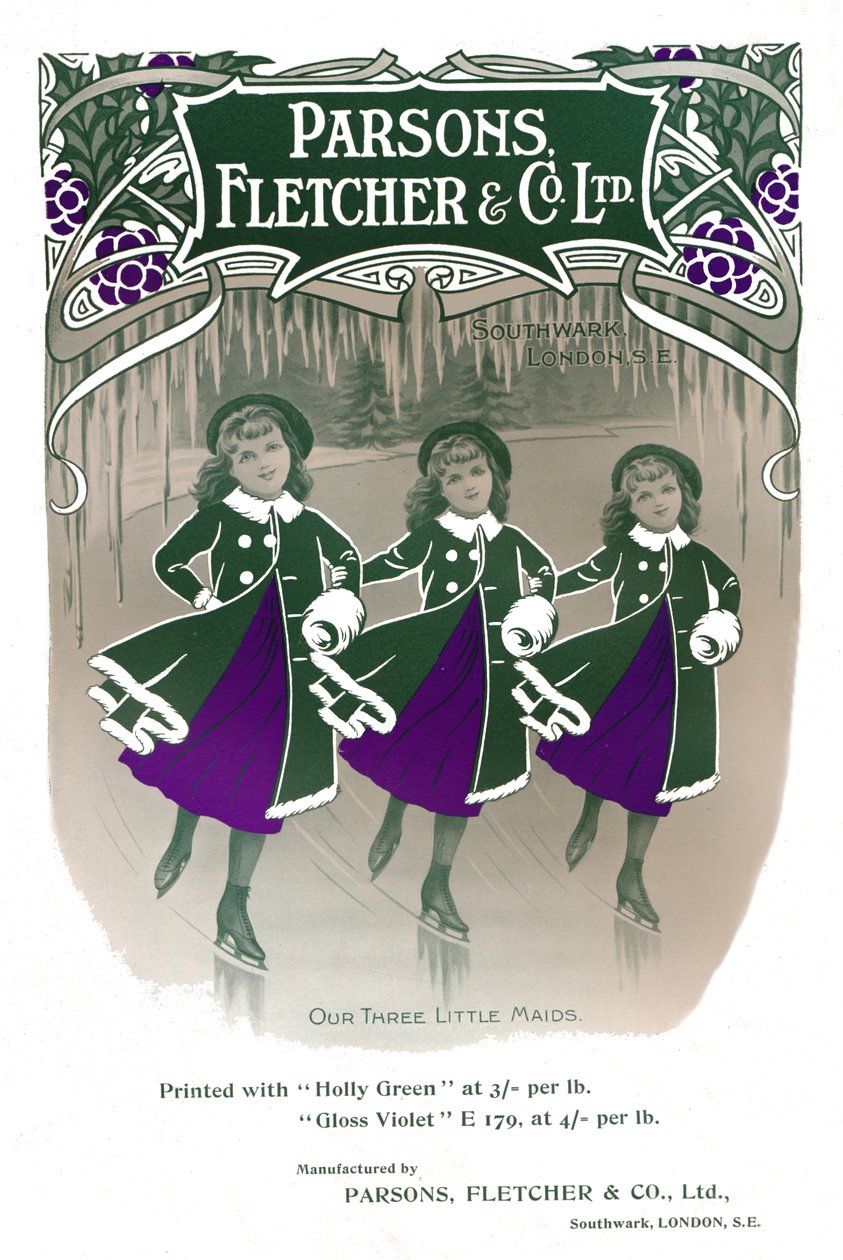 Nos trois petites bonnes - Publicité de Parsons, Fletcher & Co. Ltd, 1909 - Unbekannt
