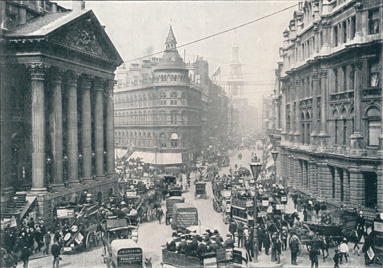 Devant le Mansion House, Londres, 9h, vers 1901 - Unbekannt