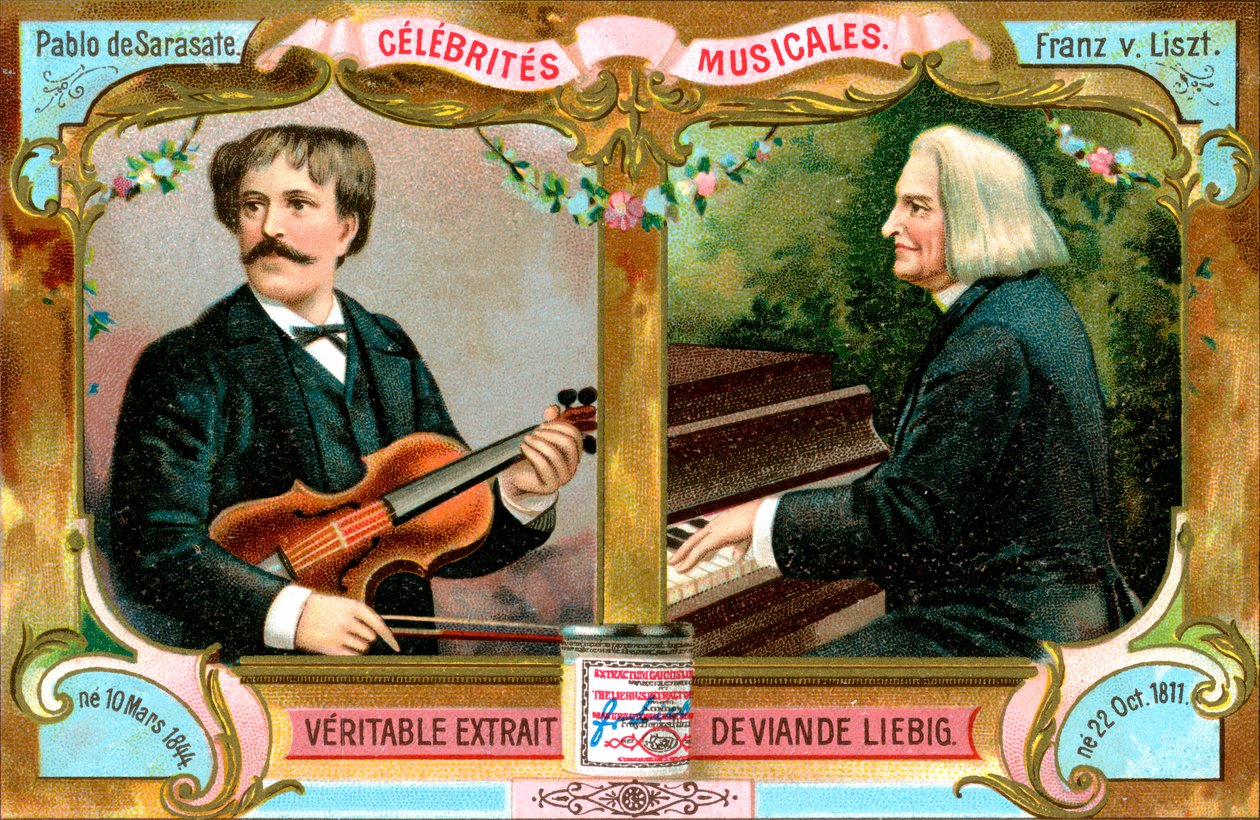 Pablo de Sarasate et Franz Liszt, vers 1900 - Unbekannt