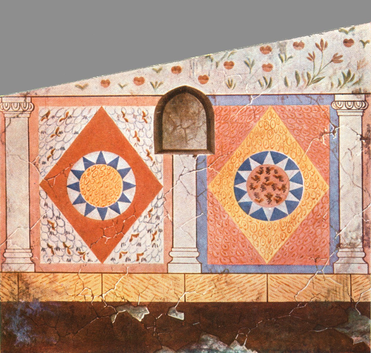Décoration peinte dans la crypte Stasovsky, Bosphore cimmérien, Kertch, 1928 - Unbekannt