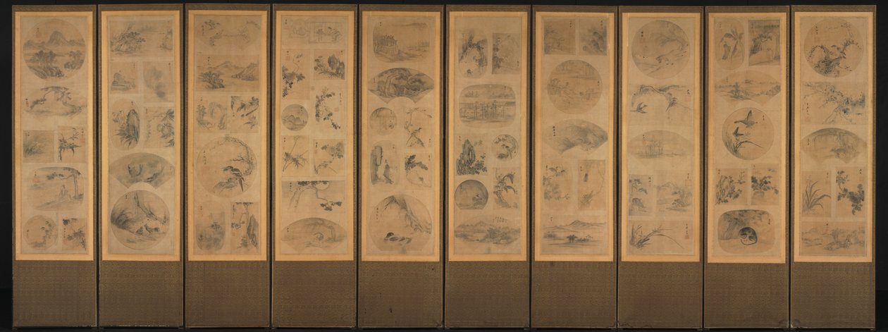 Peinture de cent thèmes, fin des années 1800 - Unbekannt