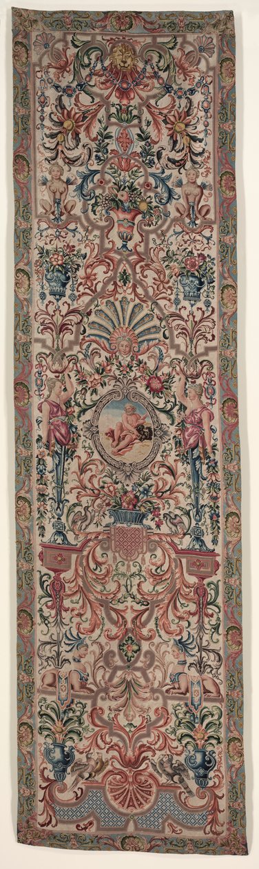 Paire de tentures de lit en broderie, vers 1690 - Unbekannt