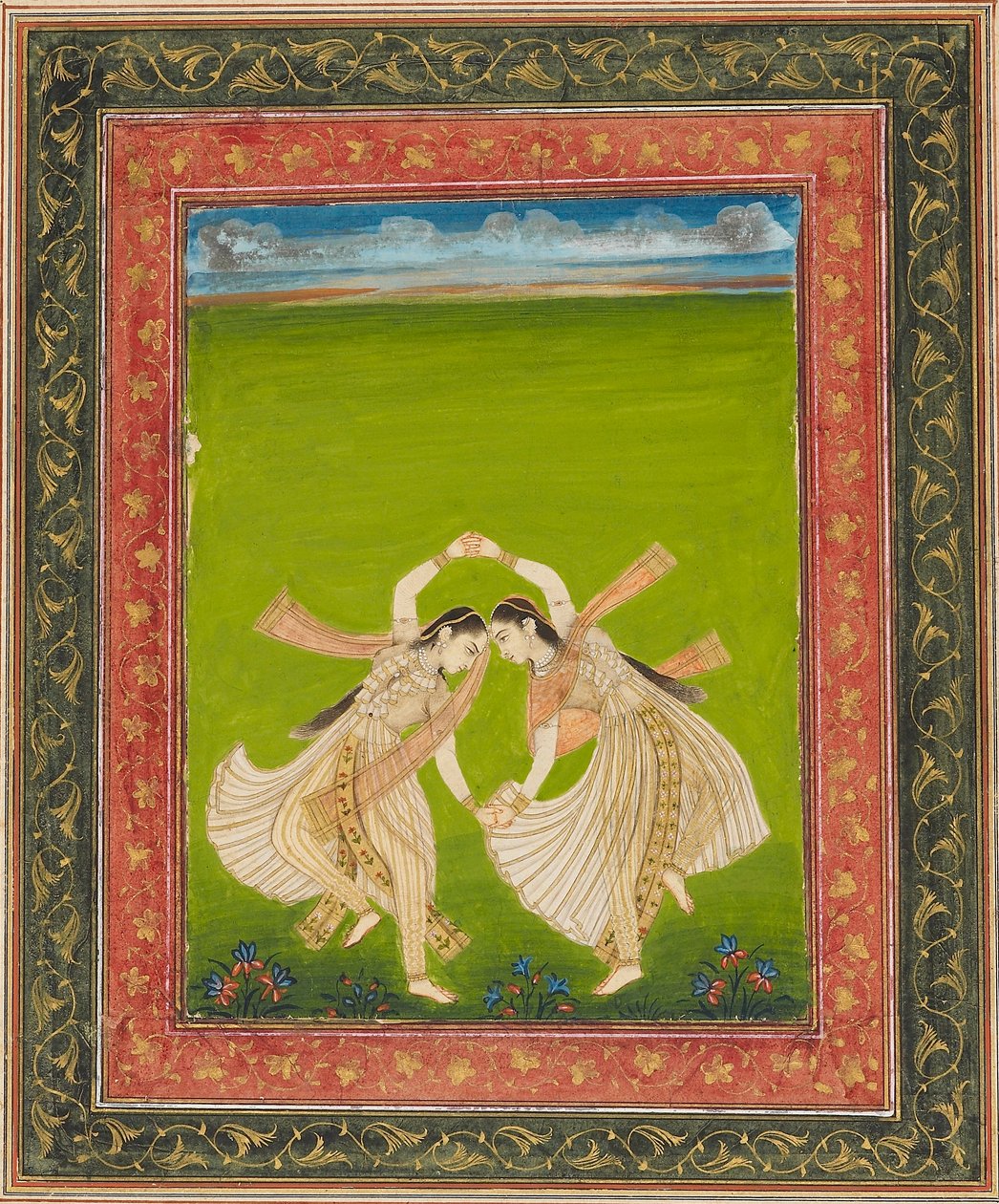 Paire de filles jouant au phugadi - Unbekannt