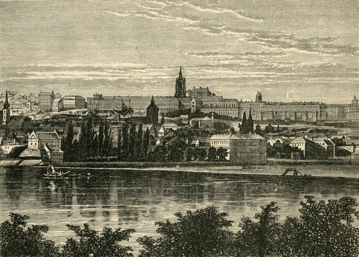Palais des rois de Bohême et cathédrale de Hradschin, Prague, 1890 - Unbekannt