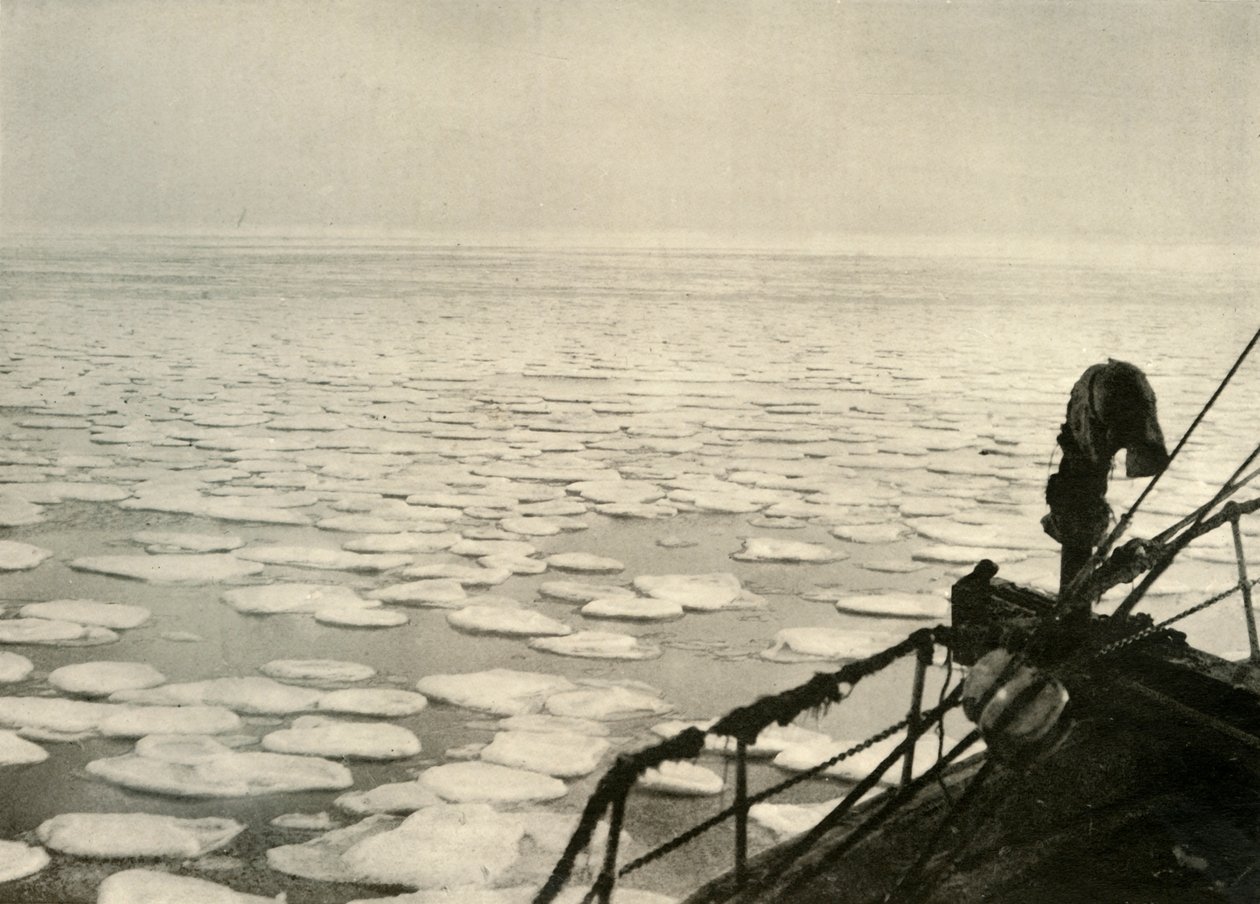 Glace en crêpe dans la mer de Ross, vers 1908, 1909 - Unbekannt