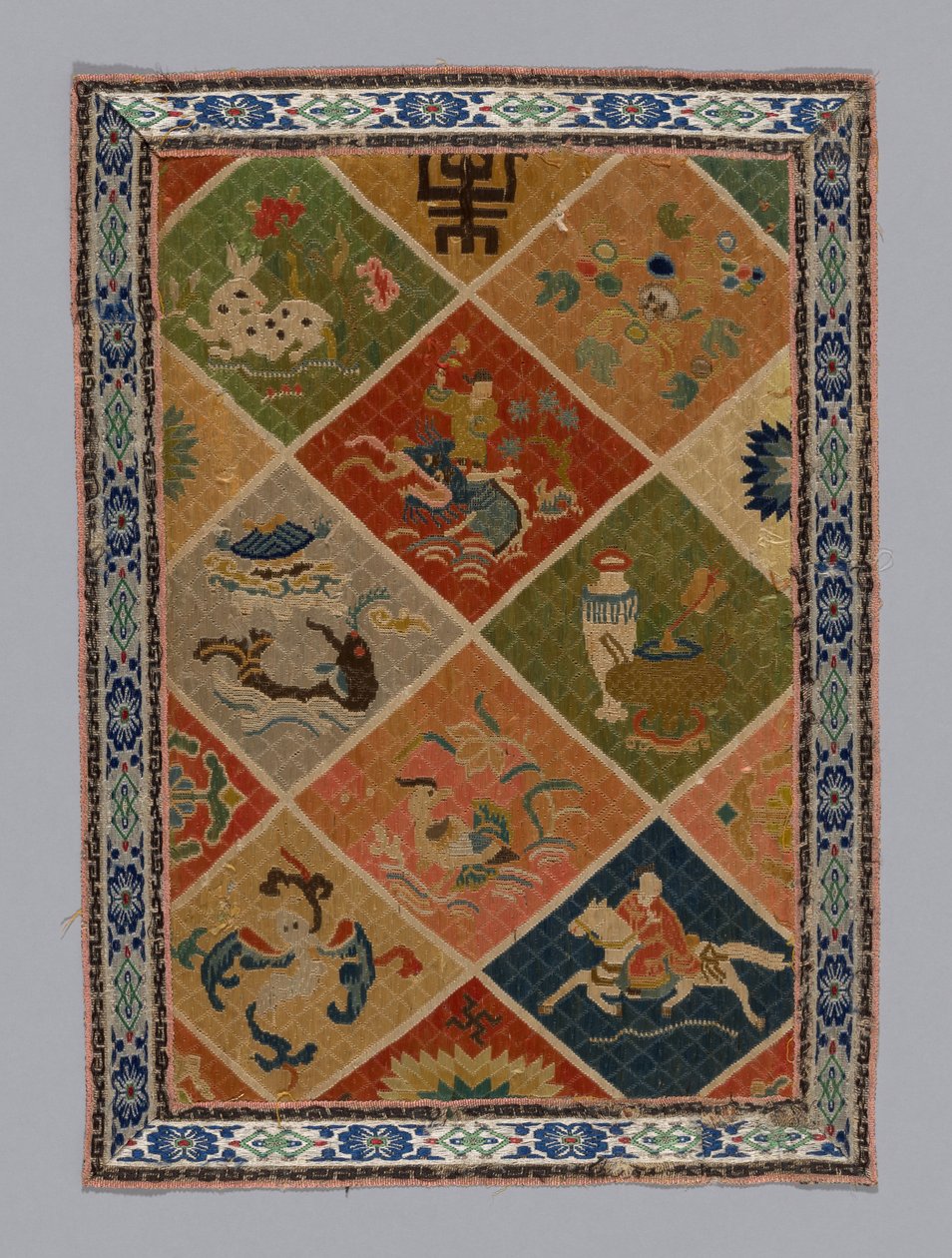 Tissu de robe en panneau, Chine, dynastie Qing - Unbekannt