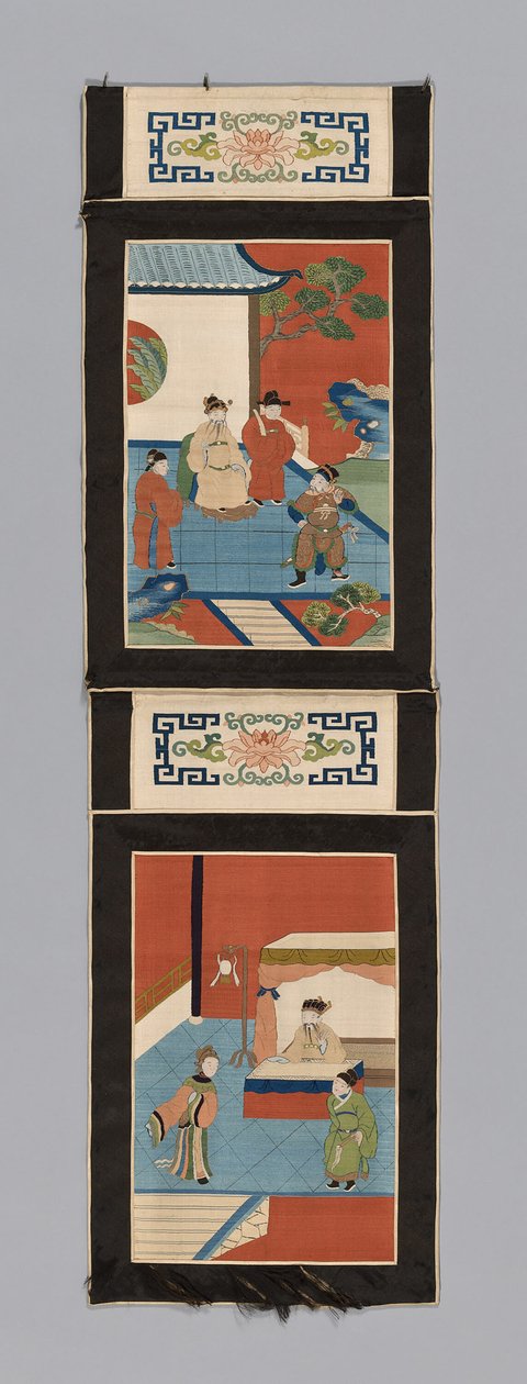 Panneau pour un écran, Chine, dynastie Qing 1644-1911 - Unbekannt