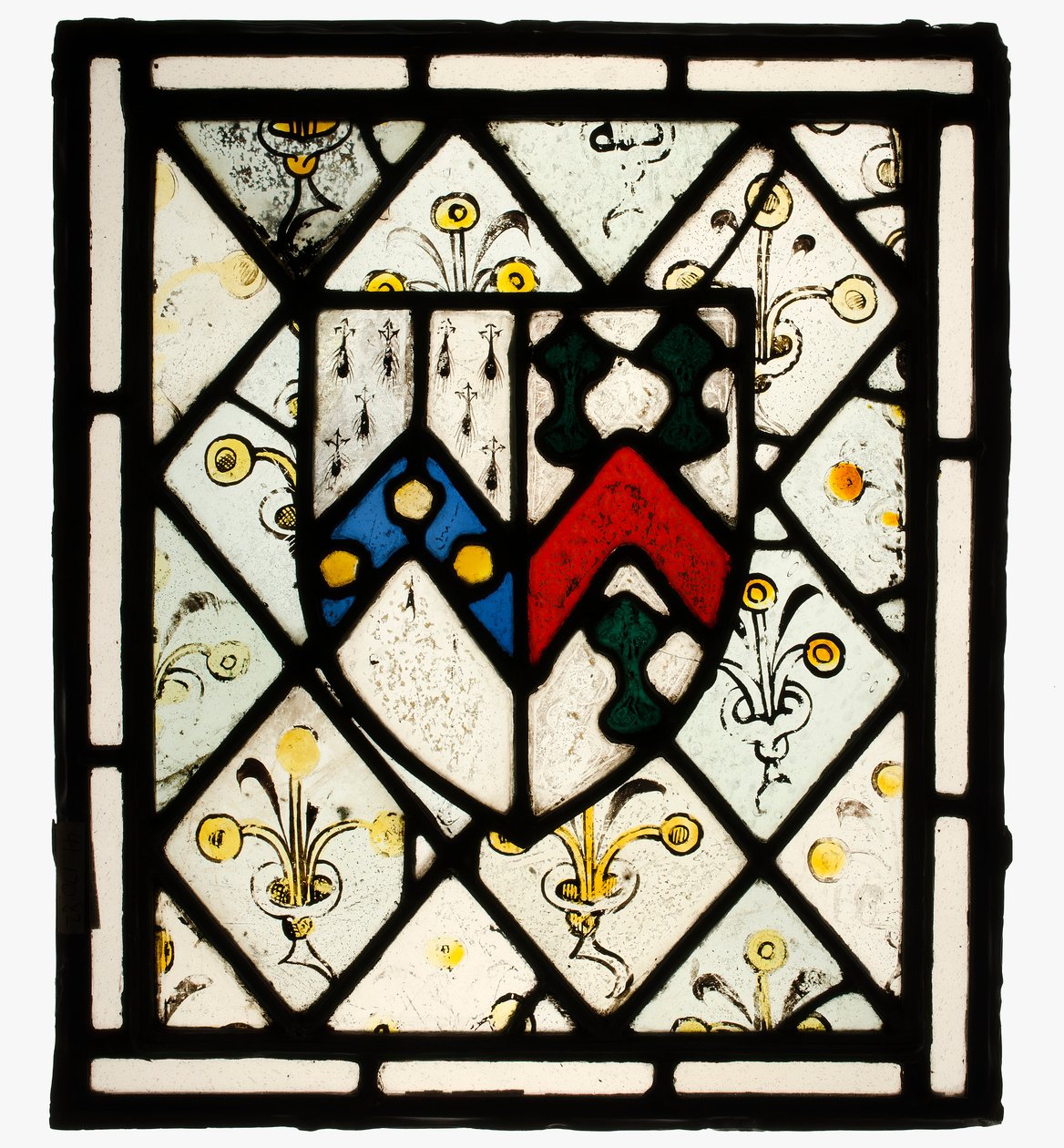 Panneau avec blason héraldique de Johnson, britannique, vers 1500 - Unbekannt