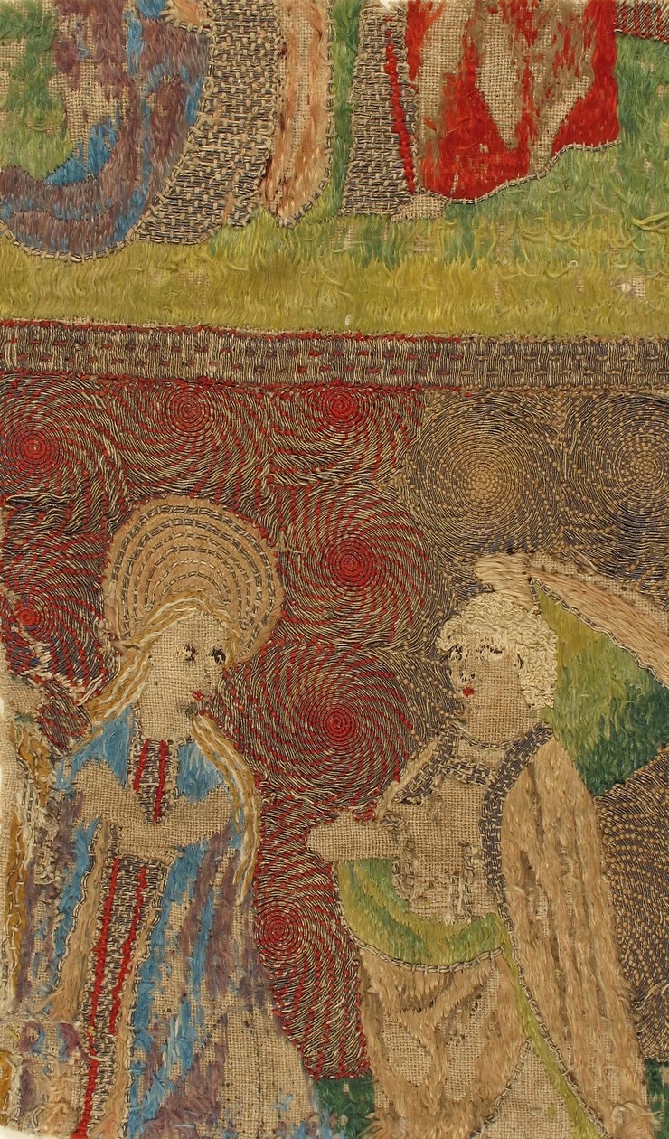 Panneau avec la Vierge et Gabriel annonciateur, allemand, 15e siècle - Unbekannt