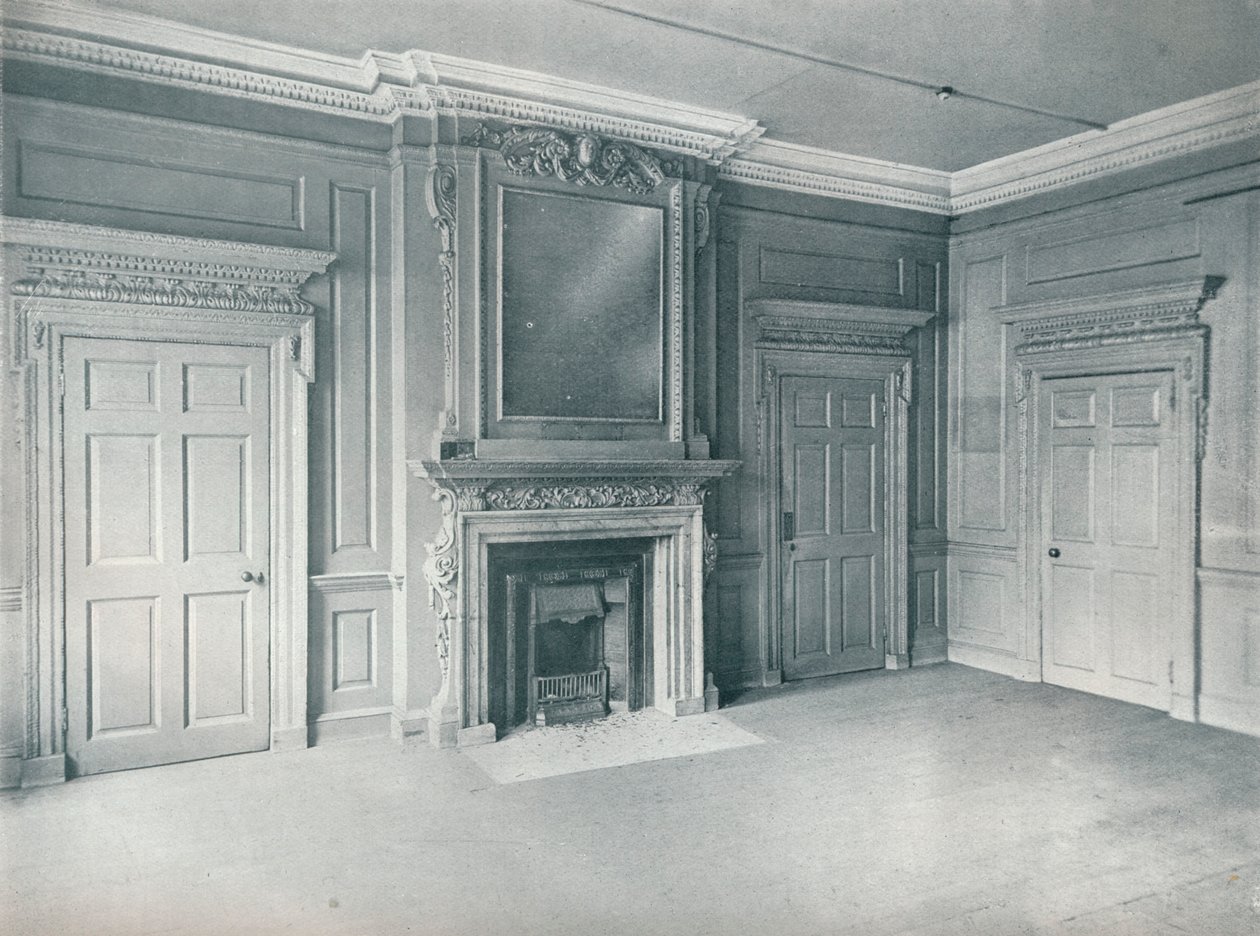 Salle lambrissée, début du XVIIIe siècle, 26, Hatton Garden, 1907 - Unbekannt