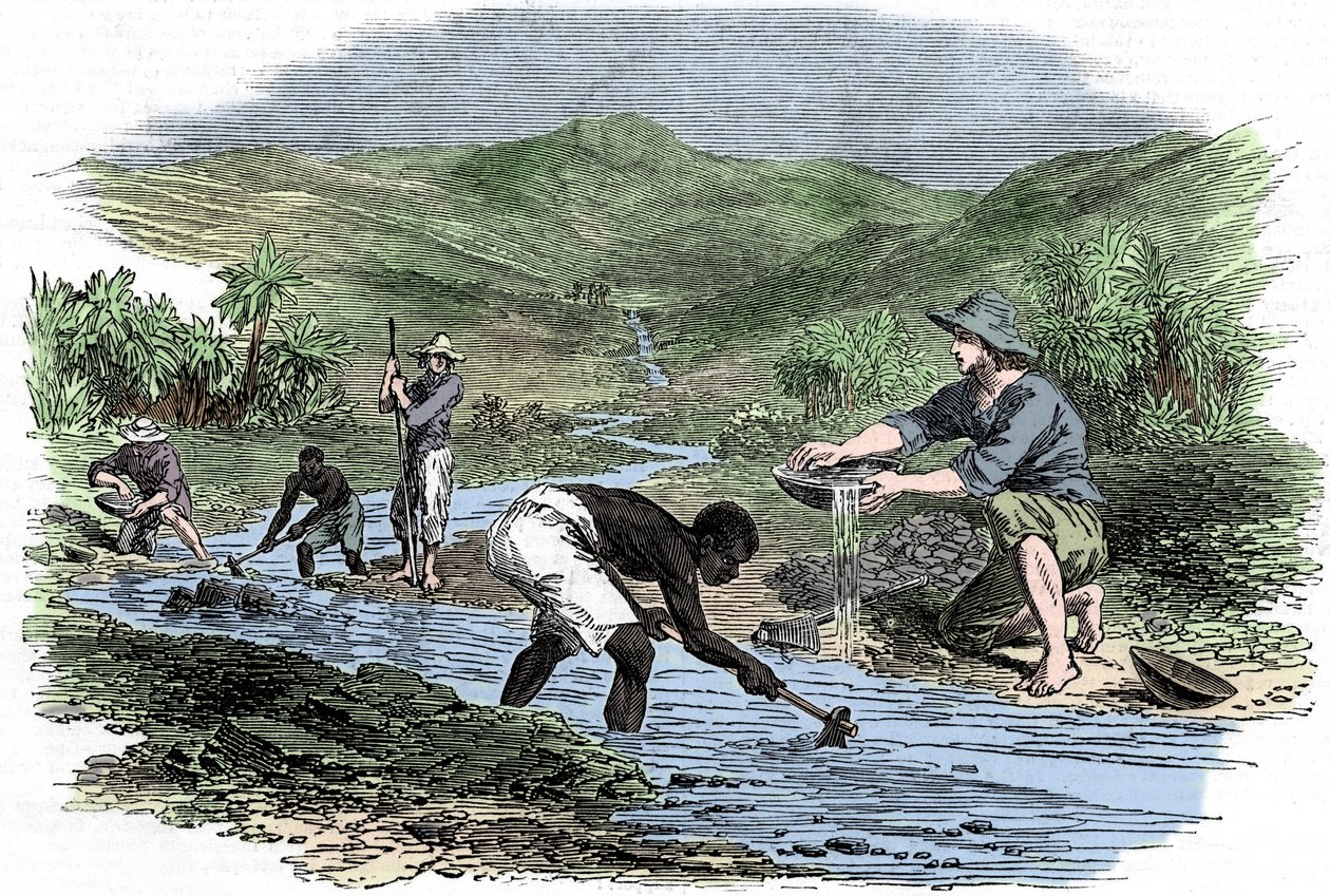 Orpaillage pendant la ruée vers l