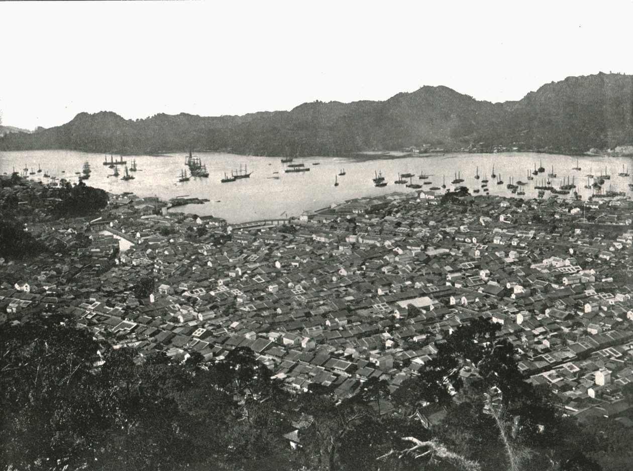 Vue Panoramique de la Ville, Nagasaki, Japon, 1895 - Unbekannt