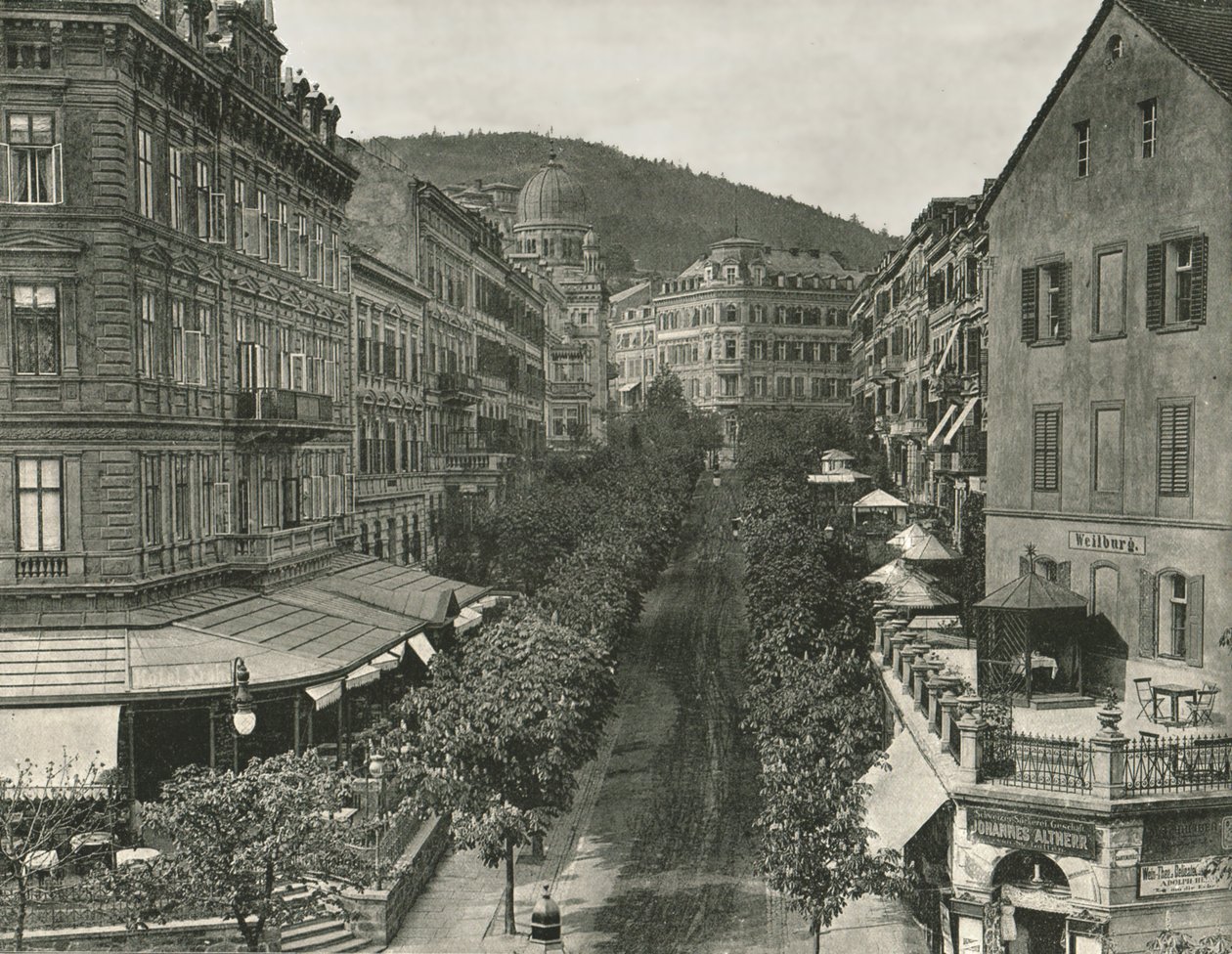 Parkstrasse, Carlsbad, Tchécoslovaquie, 1895 - Unbekannt