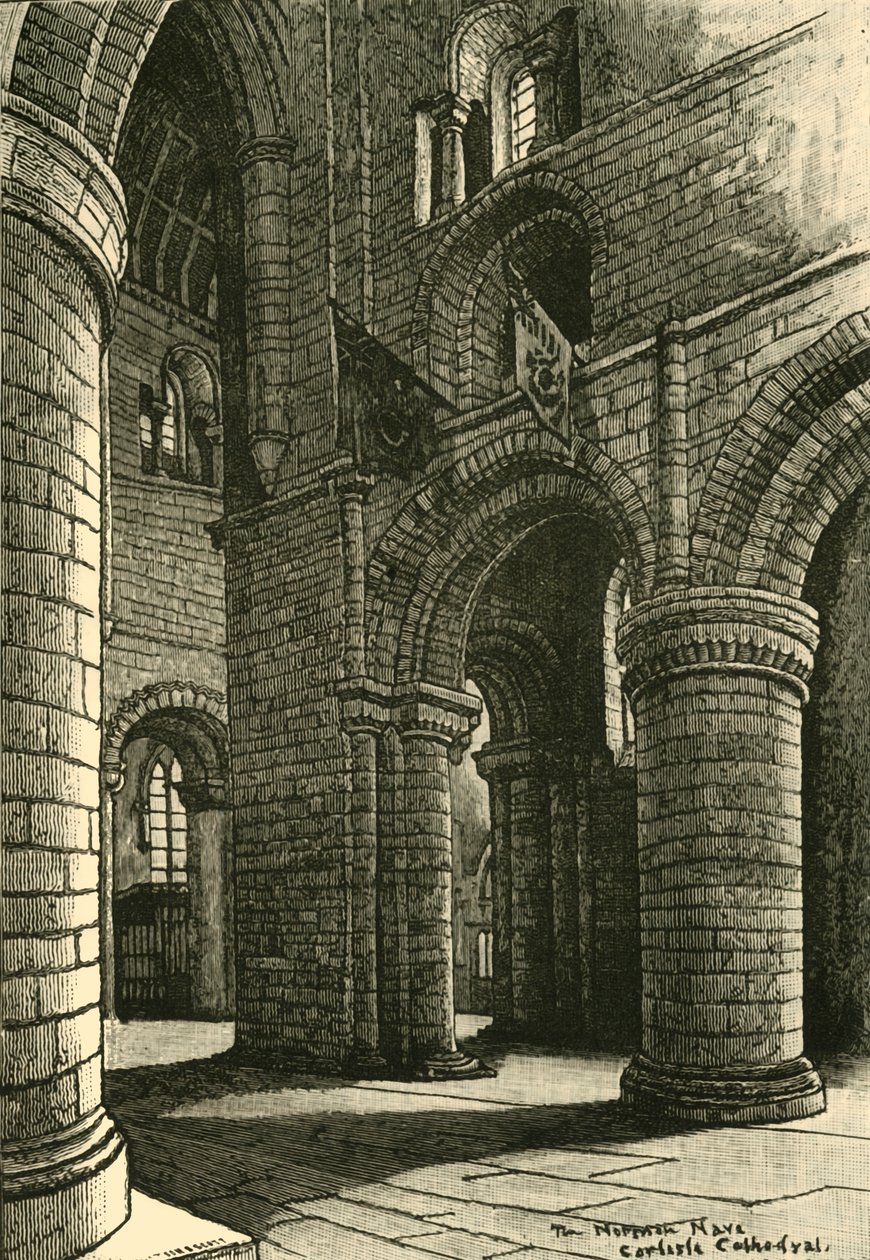 Partie de la nef, cathédrale de Carlisle, 1898 - Unbekannt