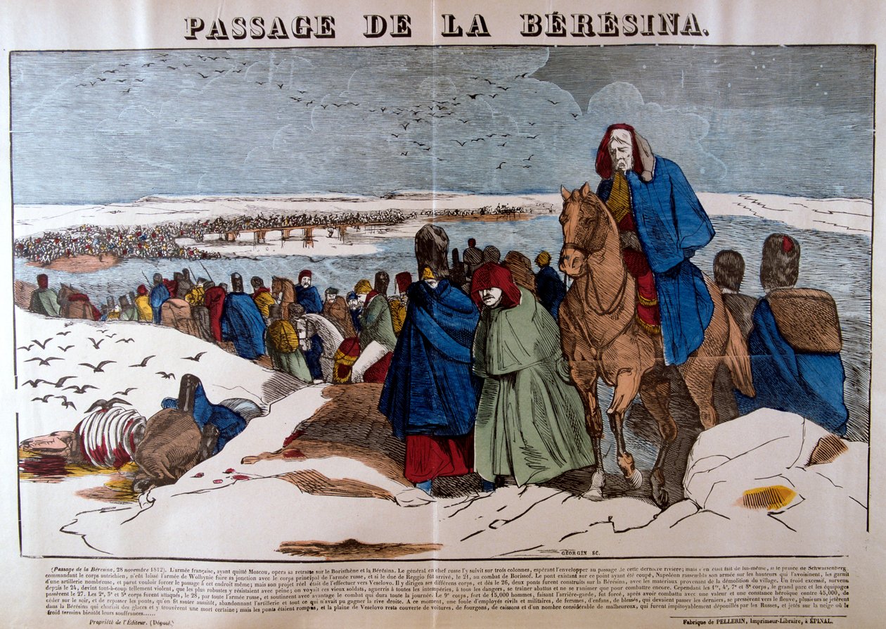 Passage de la Bérézina, 28 novembre 1812, 19ème siècle - Unbekannt