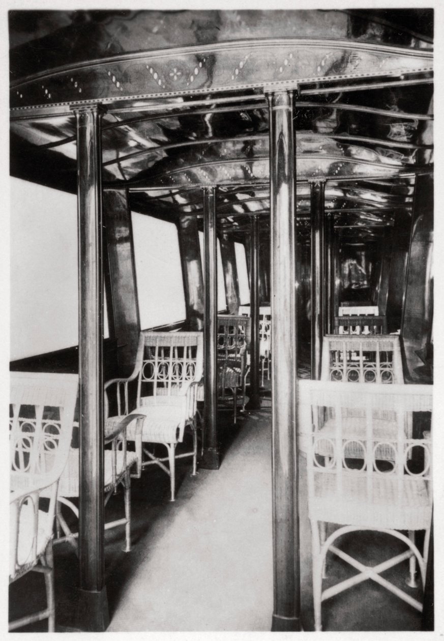 Cabine passagers du Zeppelin LZ7 Deutschland I, 1909 - Unbekannt