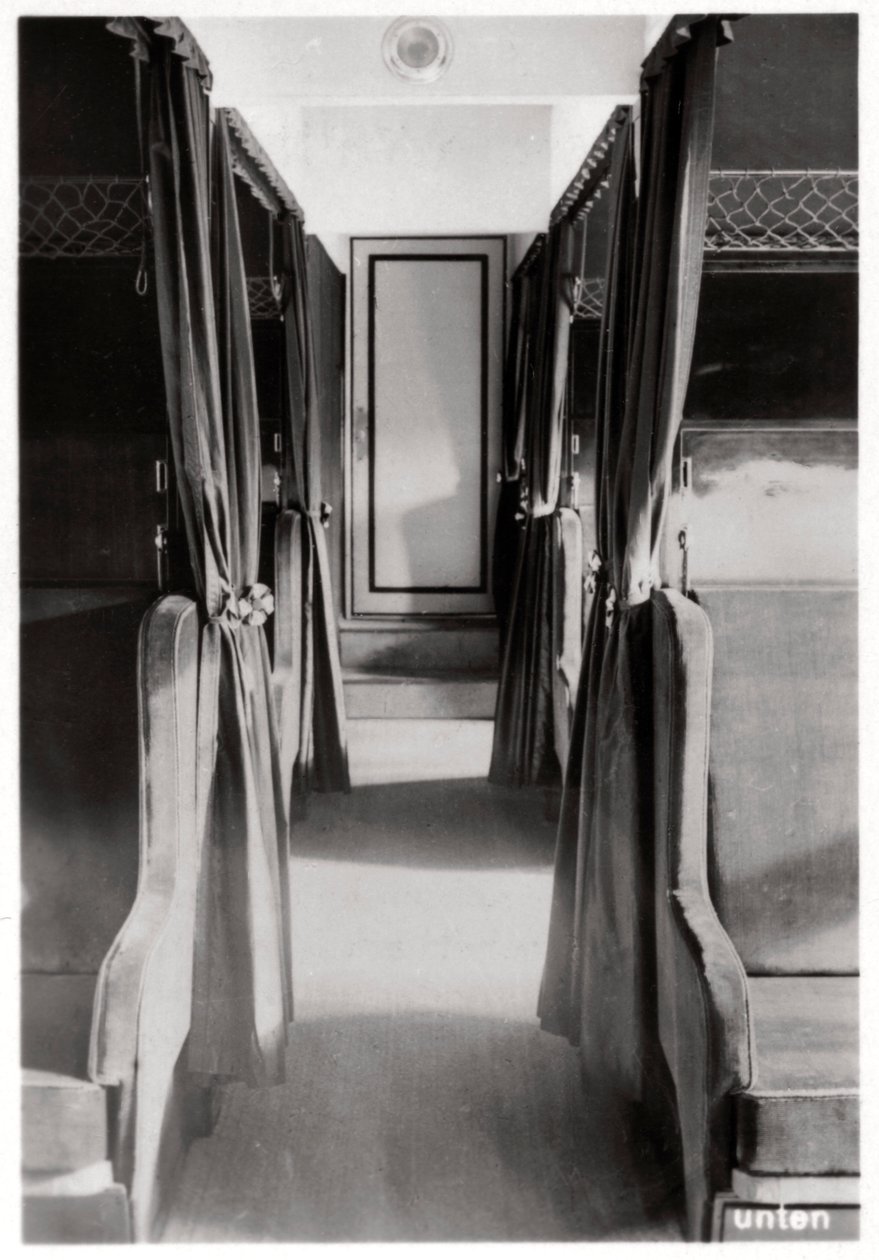 Compartiment passagers du Zeppelin LZ 126, vers 1924, 1933 - Unbekannt