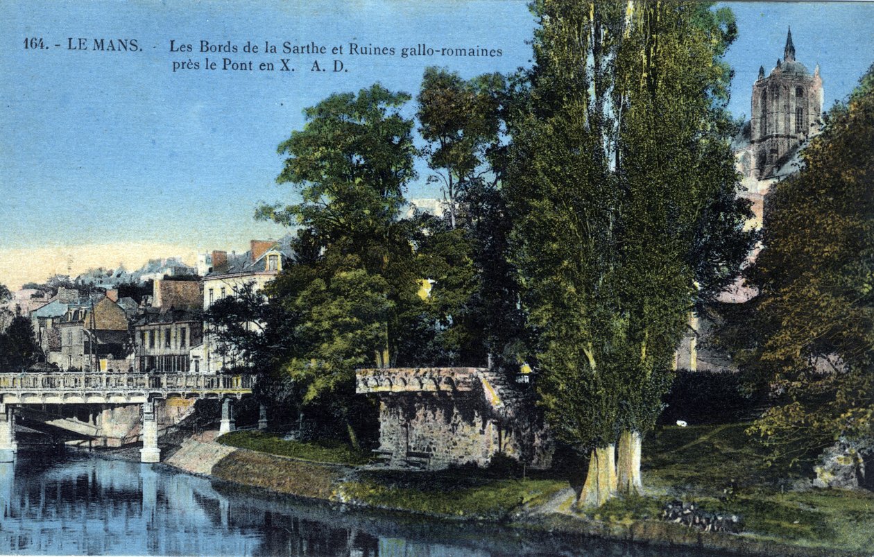 Pays de la Loire, Sarthe (72), Le Mans : les rives de la Sarthe et les ruines gallo-romaines près du « pont X » - Unbekannt