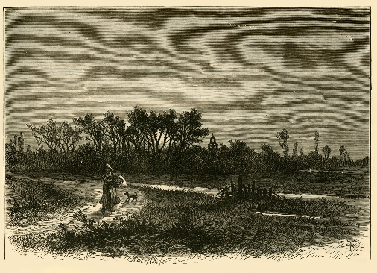 Peakirk, depuis le canal, 1898 - Unbekannt