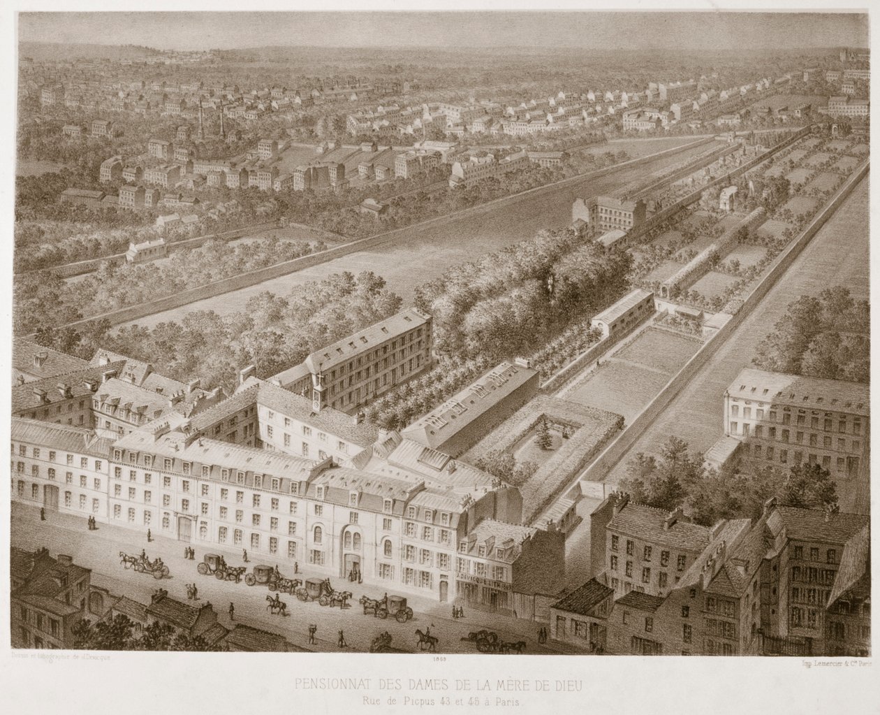 Pensionnat des dames de la mère de Dieu, Paris, 1867 - Unbekannt
