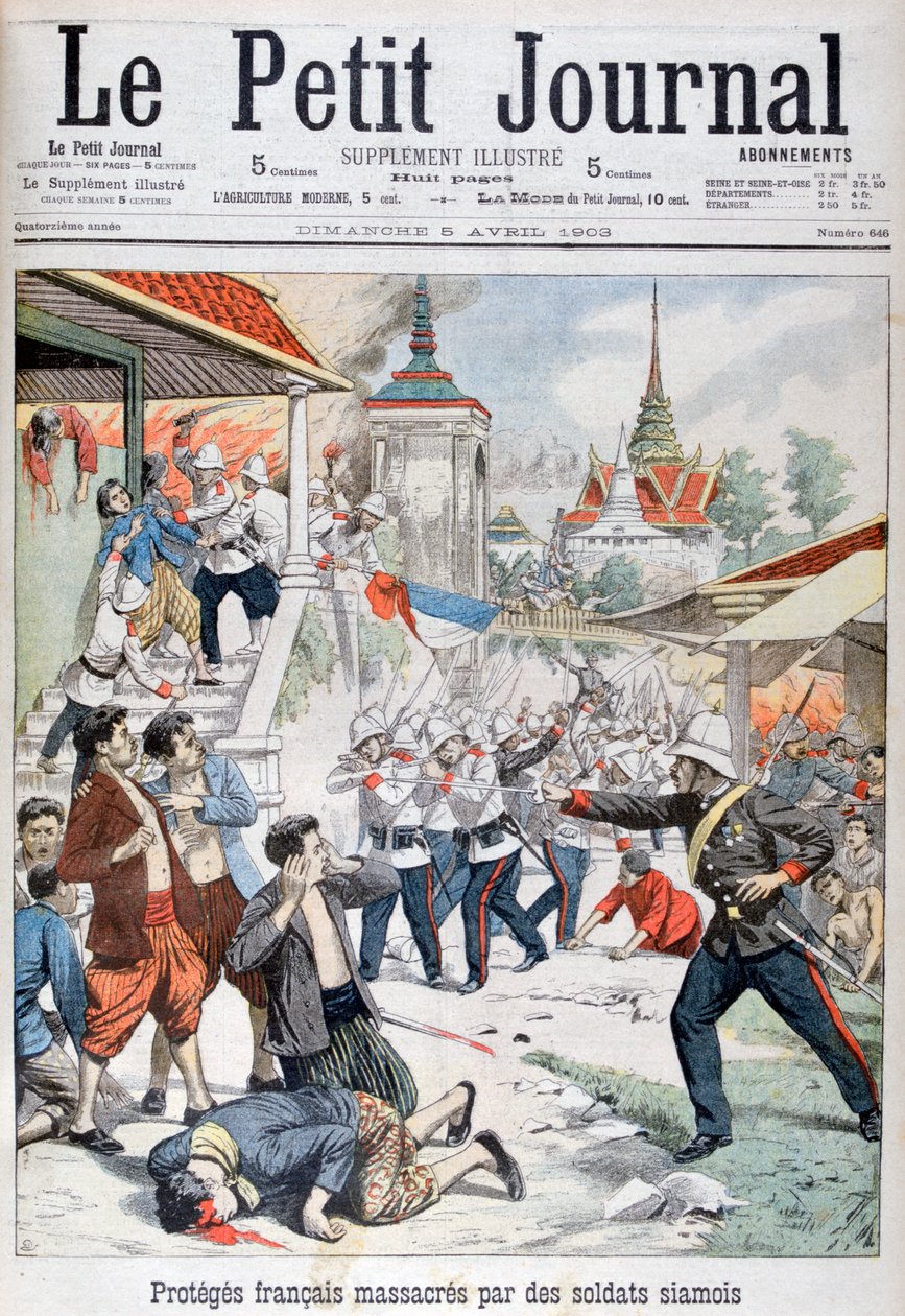 Personnes sous protection française massacrées par des soldats siamois, Siam, 1903 - Unbekannt