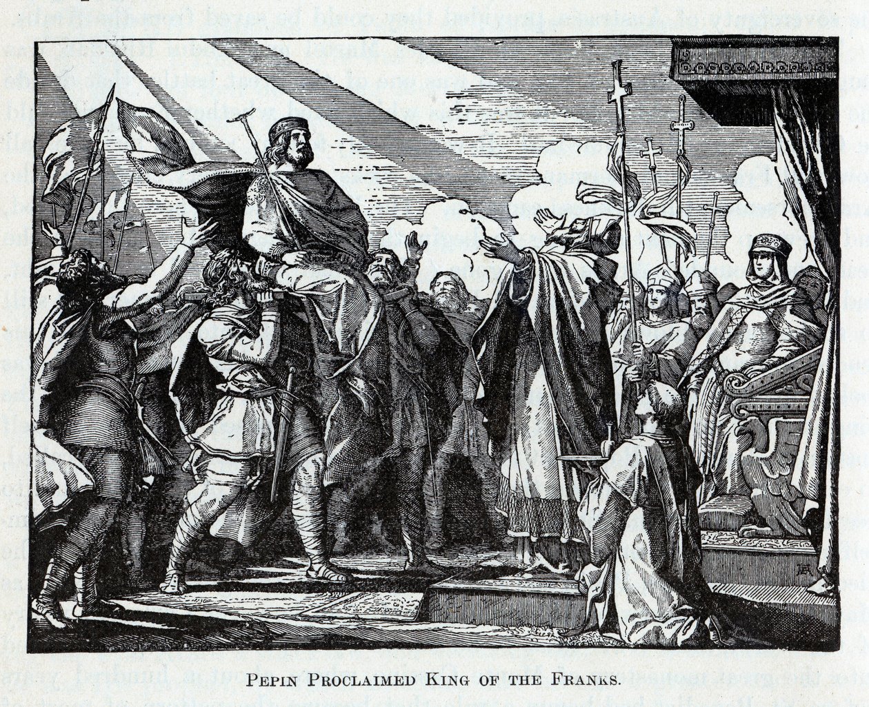 Pépin proclamé roi des Francs, 1882 - Unbekannt