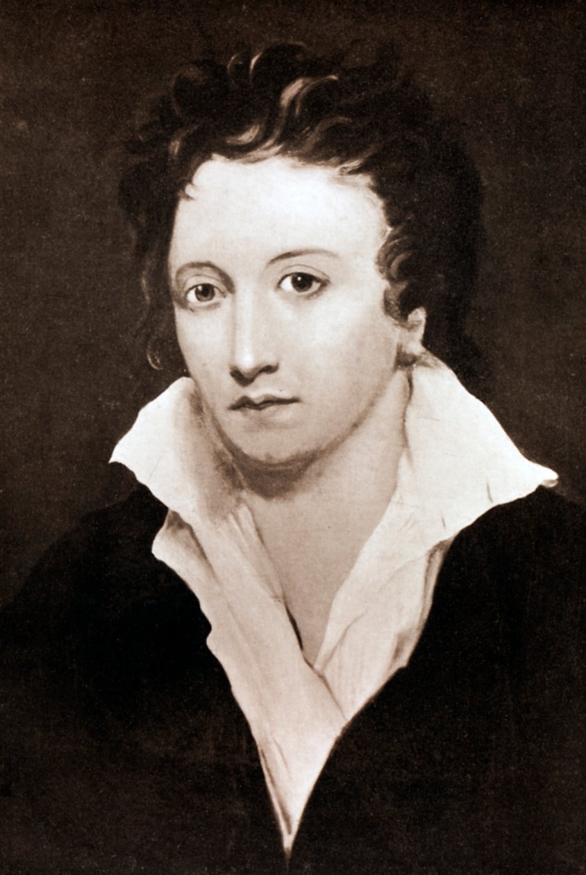 Percy Bysshe Shelley, poète romantique anglais, 19e siècle - Unbekannt