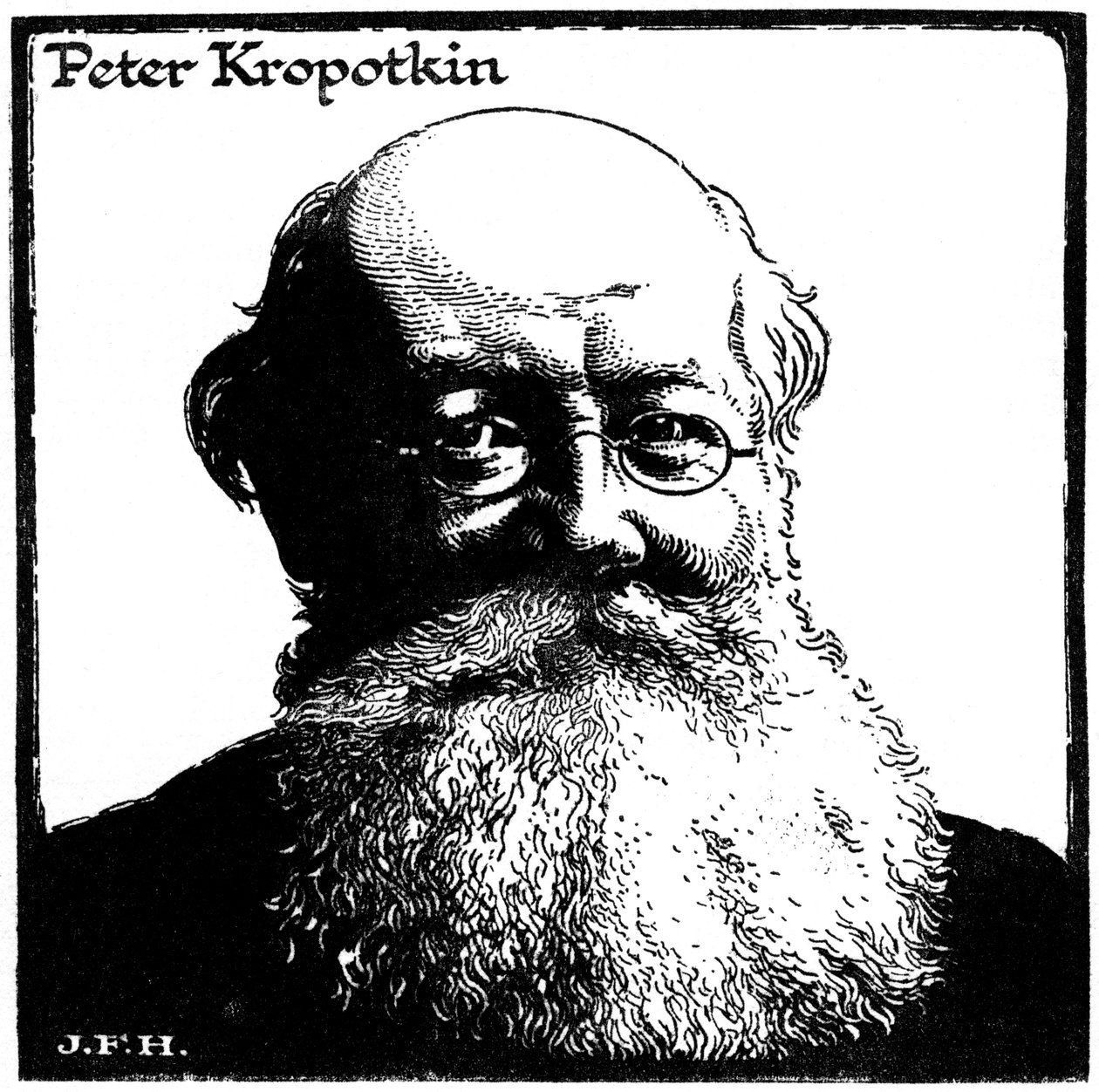 Pierre Kropotkine, anarchiste russe, c1920 - Unbekannt