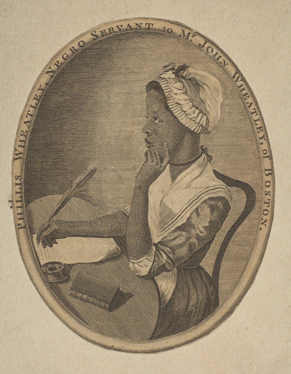 Phillis Wheatley, servante noire de M. John Wheatley de Boston, vers 1773 - Unbekannt