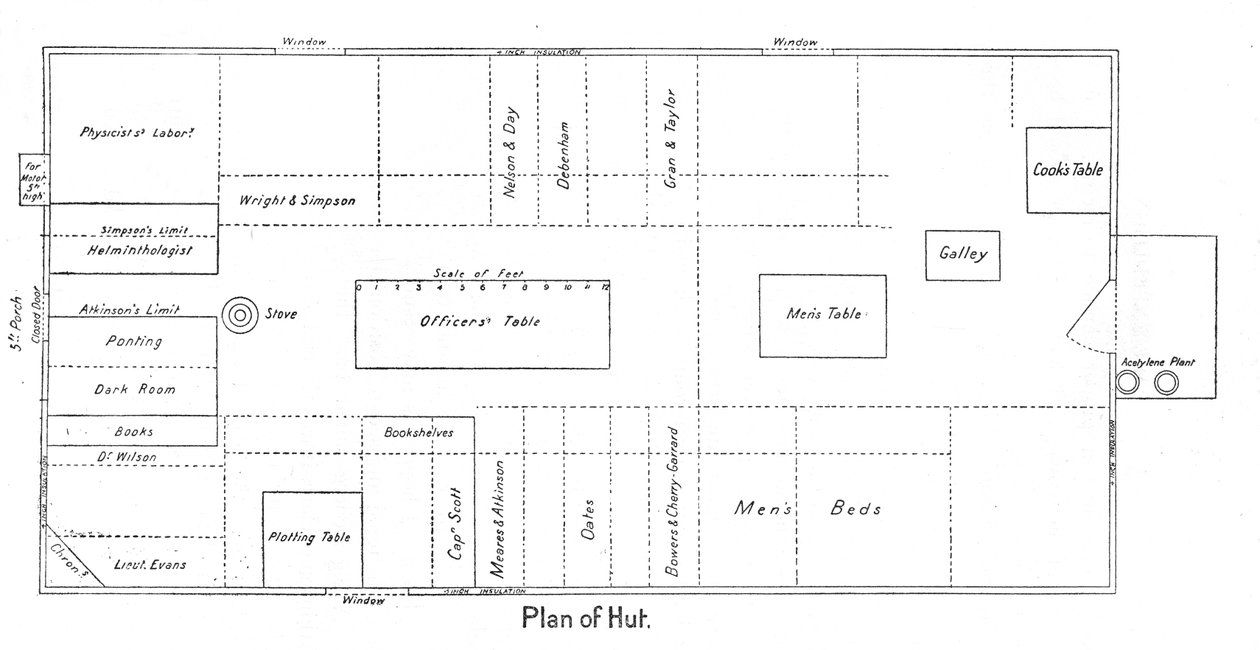 Plan de la hutte, c. 1910-1913 - Unbekannt