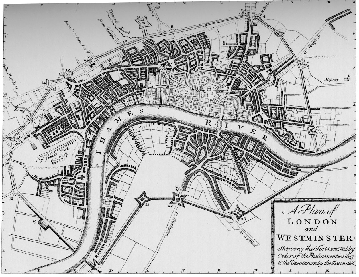Plan de Londres et Westminster, 1749 - Unbekannt