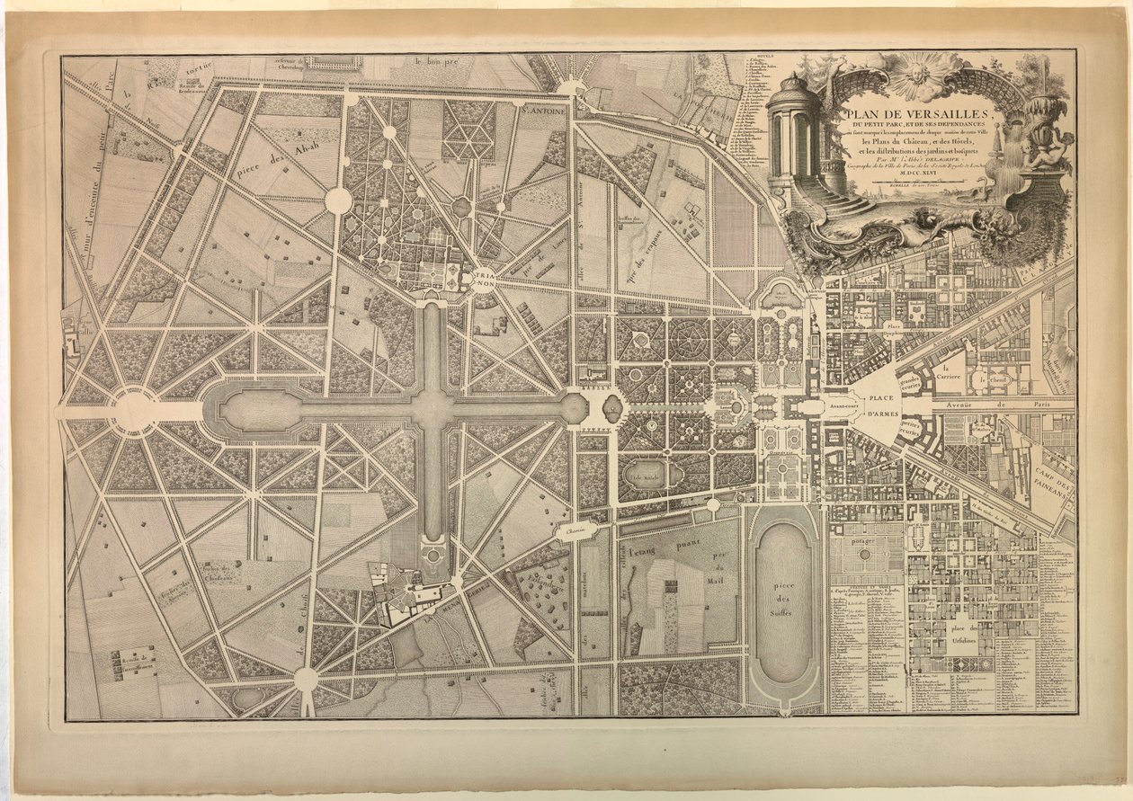 Plan de Versailles - Unbekannt