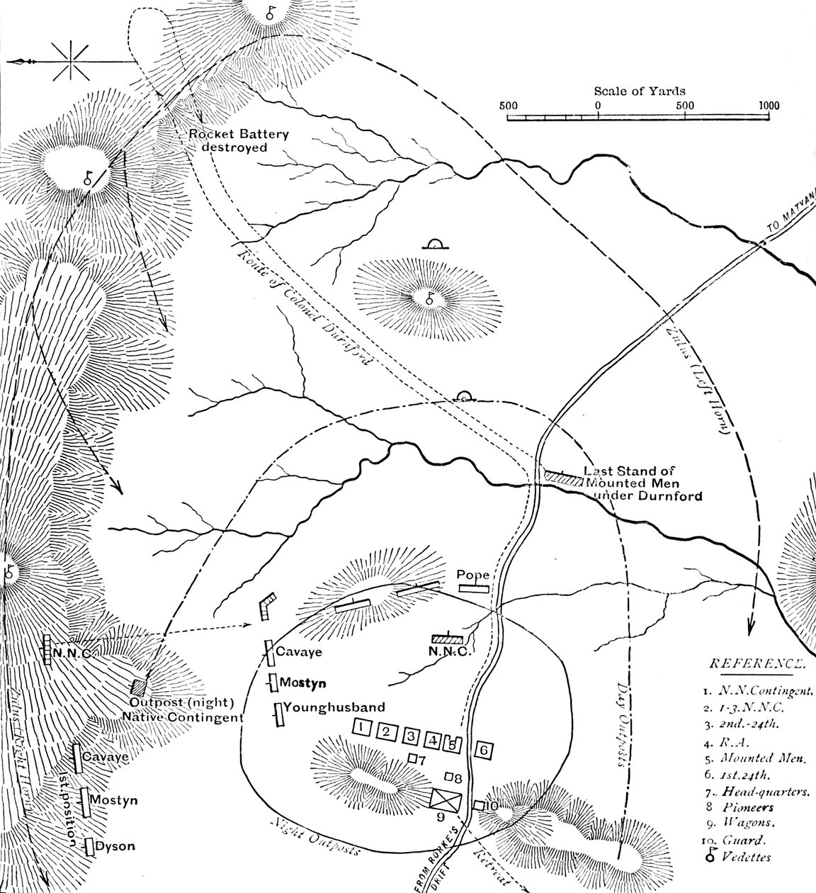 Plan de la bataille d