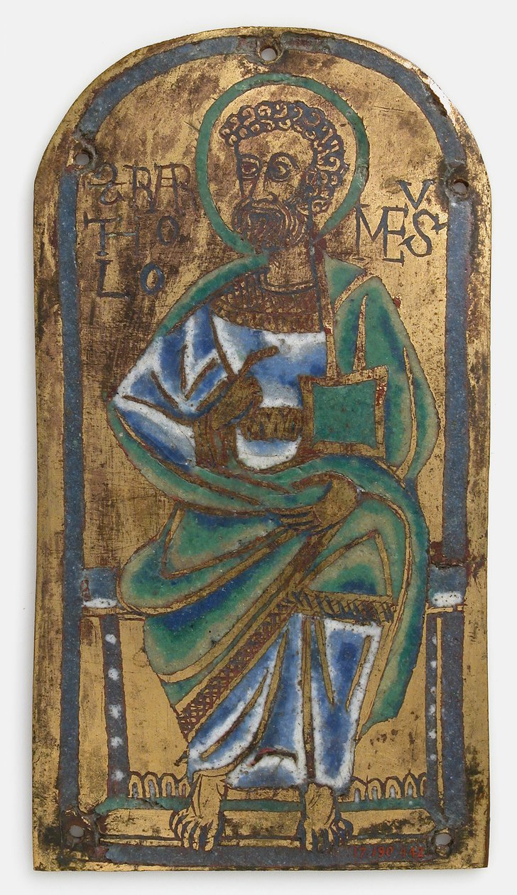 Plaque de Saint Barthélemy, bas-rhénan ou saxon, milieu du 12ème siècle - Unbekannt