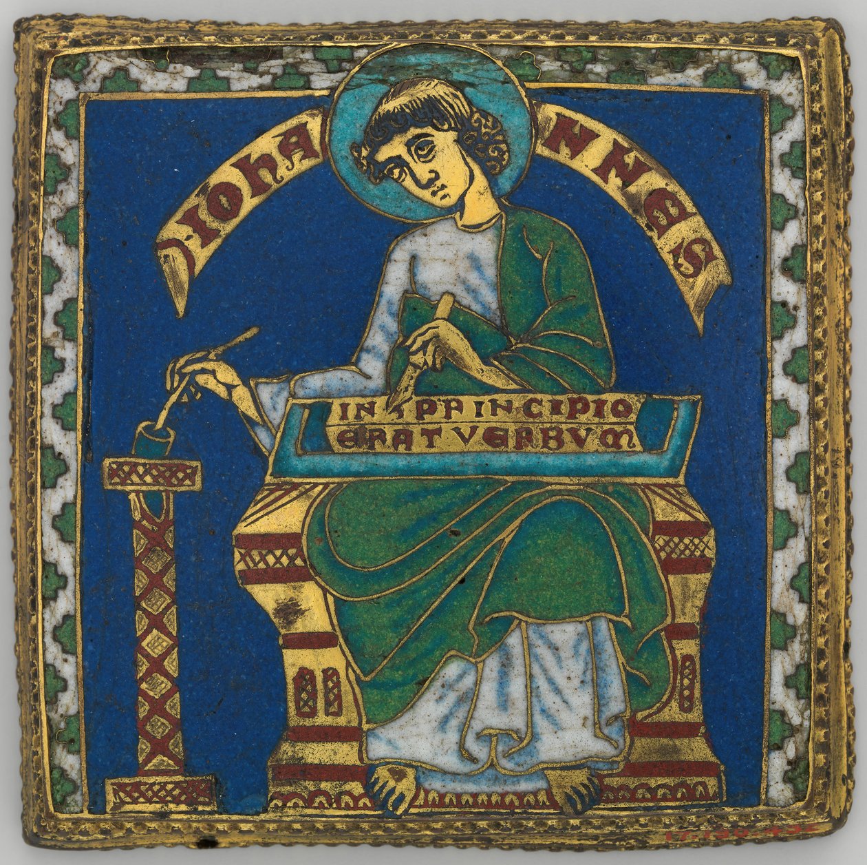 Plaque avec Saint Jean l