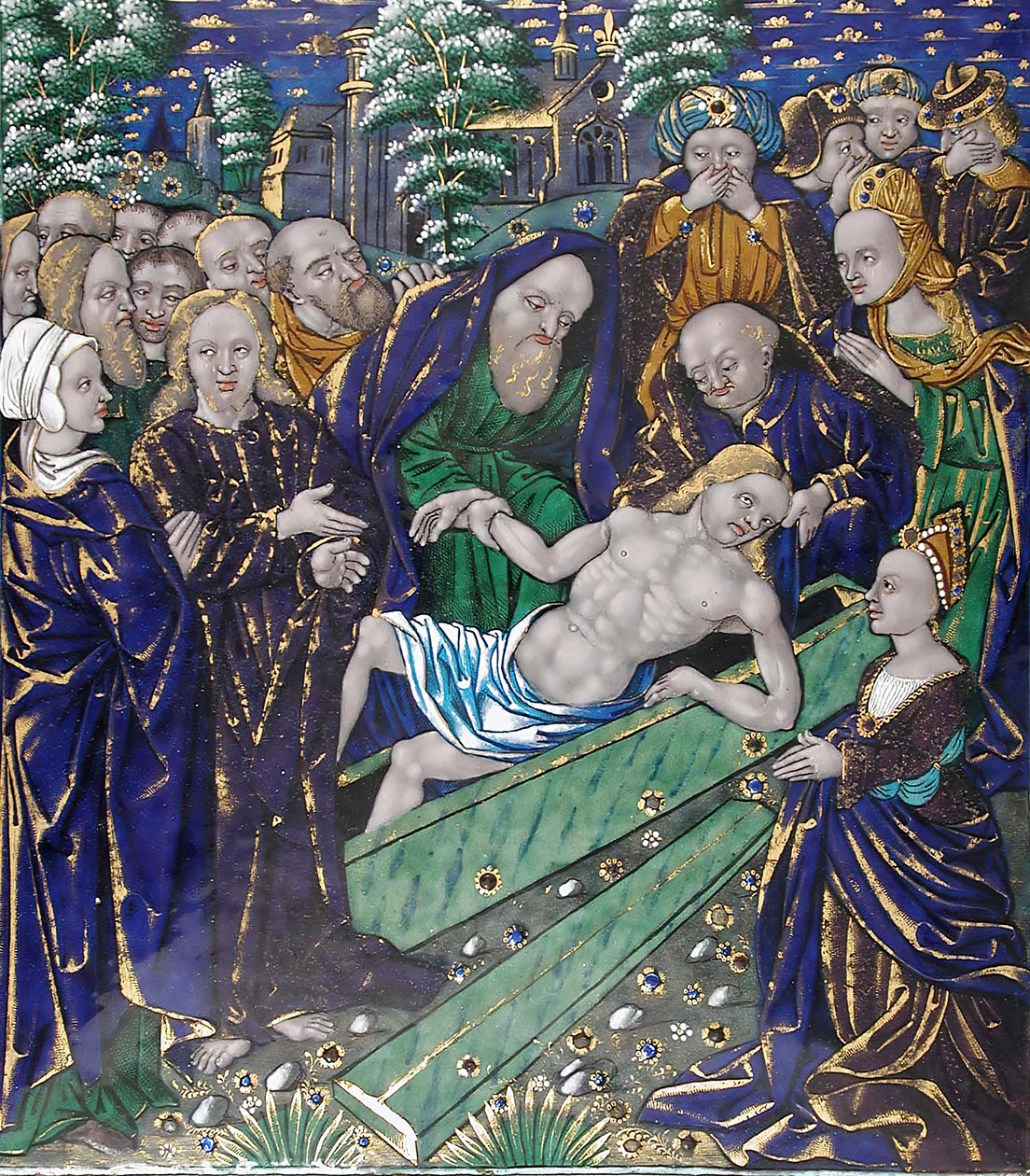 Plaque avec la Résurrection de Lazare, français, première moitié du 16ème siècle - Unbekannt