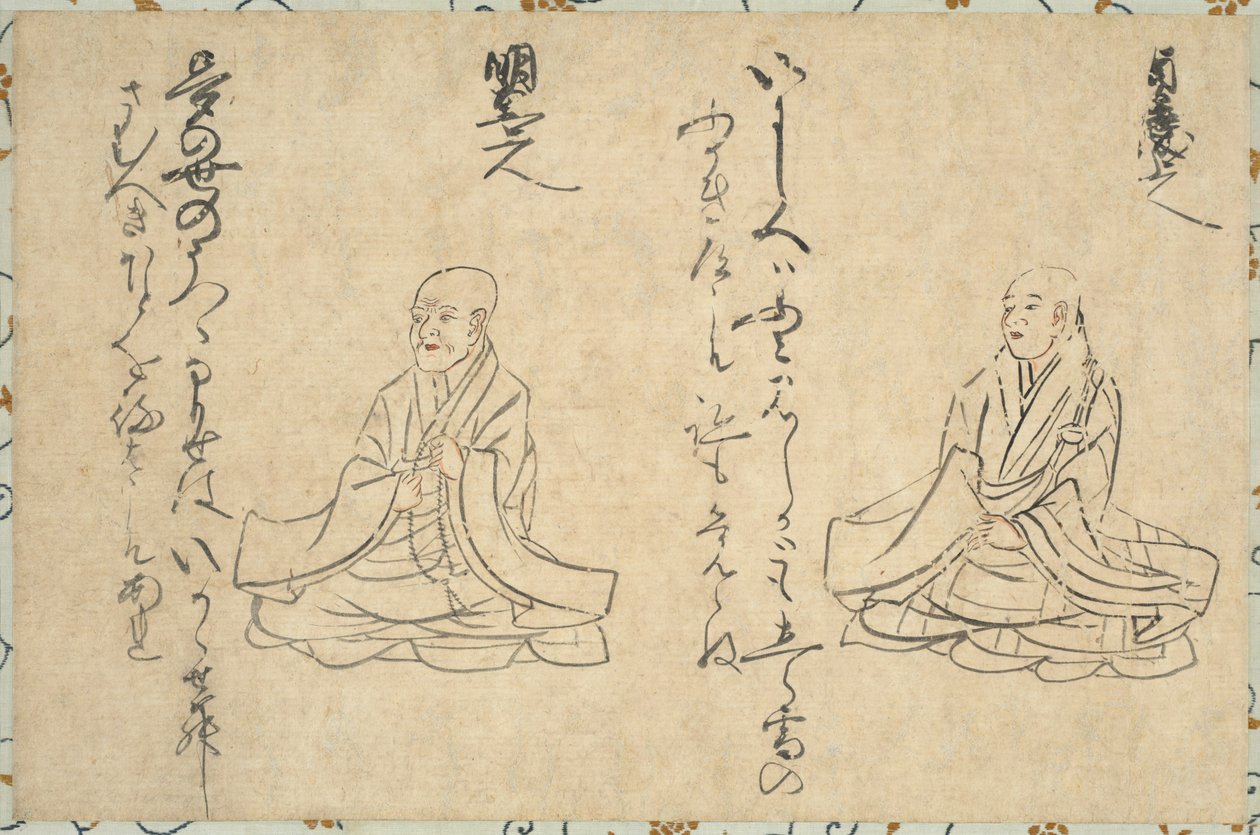 Immortels poétiques du clergé bouddhiste Shakkyo Kasen Emaki, 1300-1400 - Unbekannt