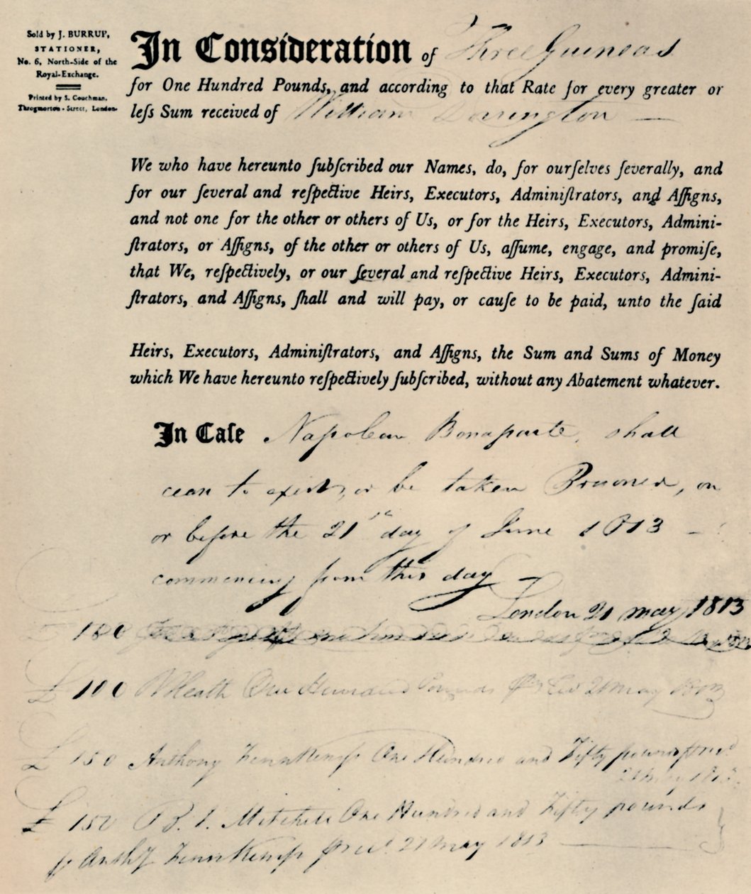 Police sur la vie de Napoléon, 1813, 1928 - Unbekannt