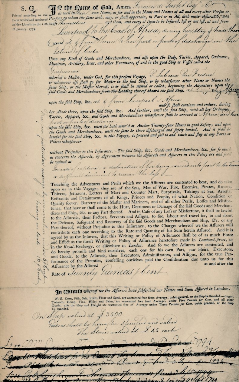 Politique sur les esclaves, 1794, 1928 - Unbekannt